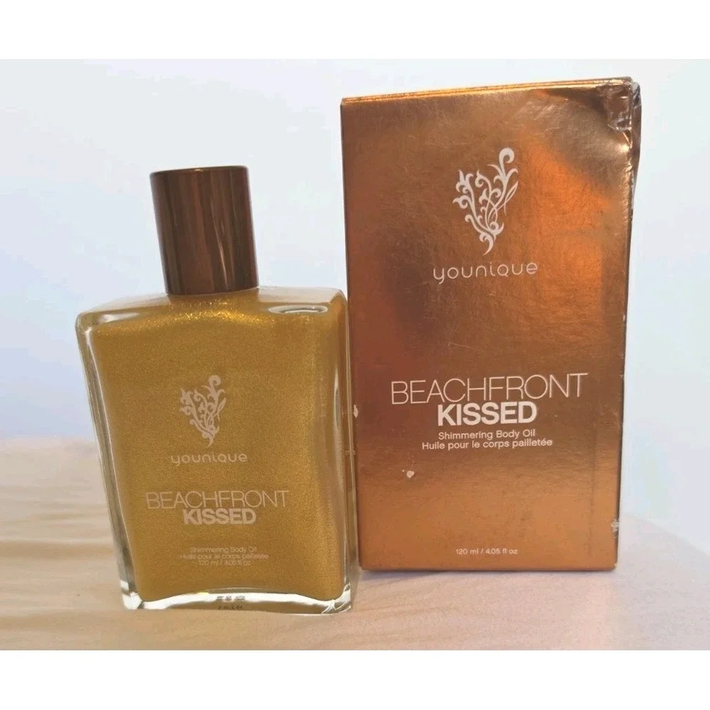 Younique Beachfront Kissed Shimmering Body Oil New In Box Full Size Gold Shimmer